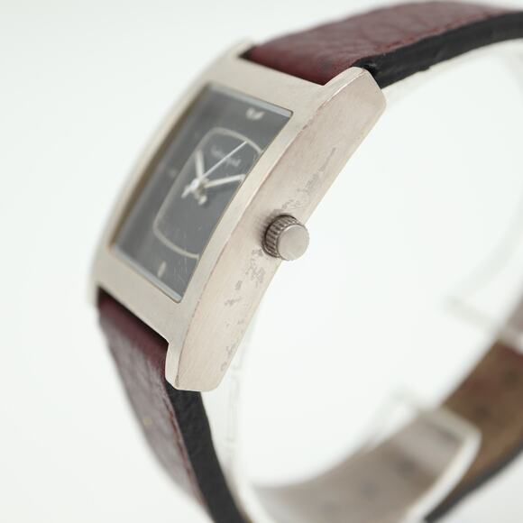 Vestal Electro Women's Tank Watch 24mm Rectangle Black Dial Brown Leather Strap - Picture 10 of 16